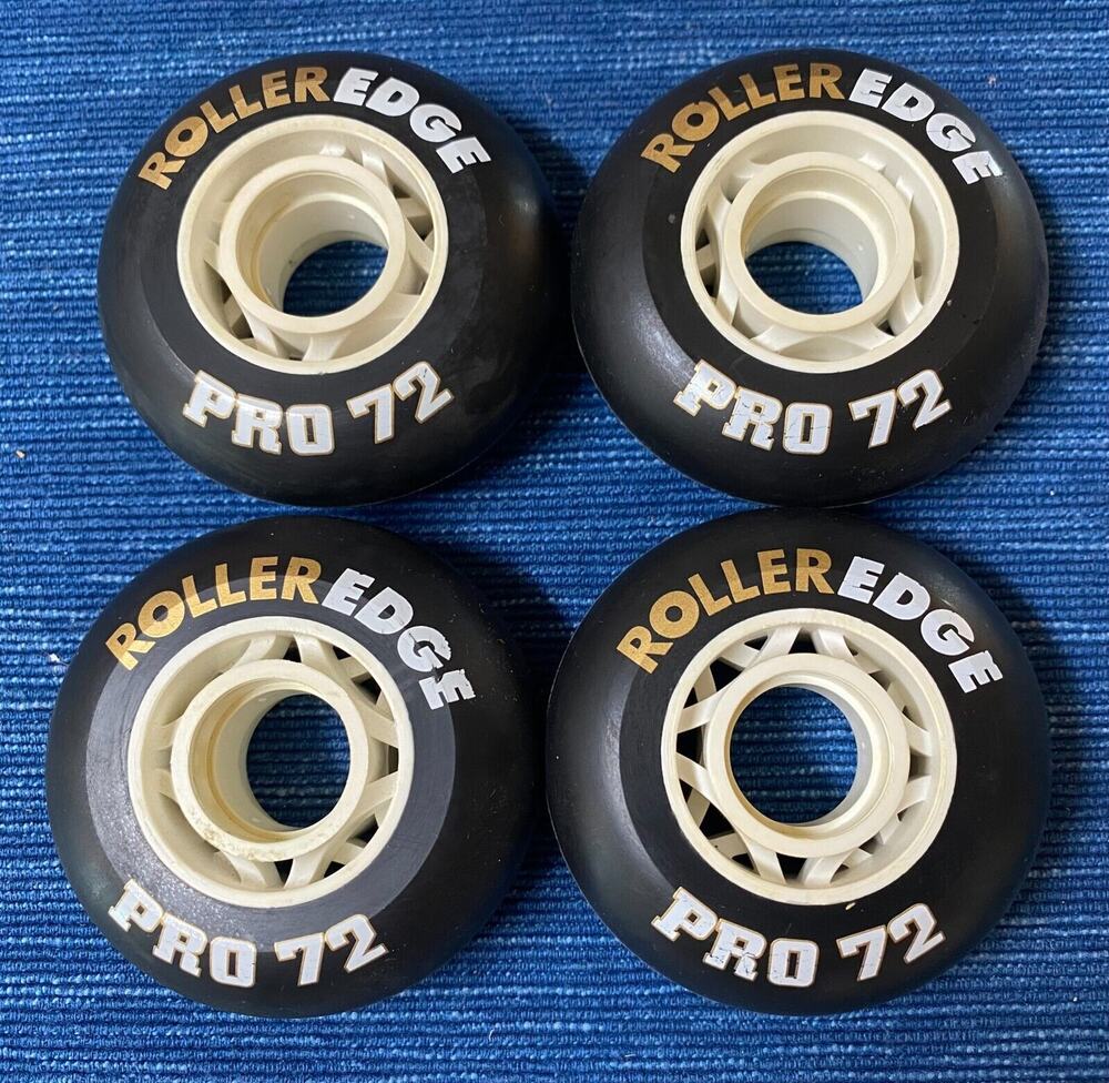 Roller Edge Pro 72 Wheels 72mm 78a Set of 4 Inline Skate Rollerblading 964A